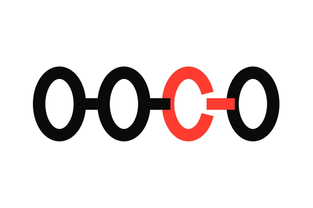 A chain of links with one red link broken open, one losing leg ending the whole accumulator