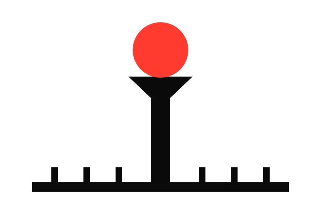 A golf tee holding a red ball above a row of short markers, golf betting markets beyond the outright winner